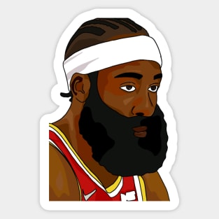 James Harden in Cornrows Sticker